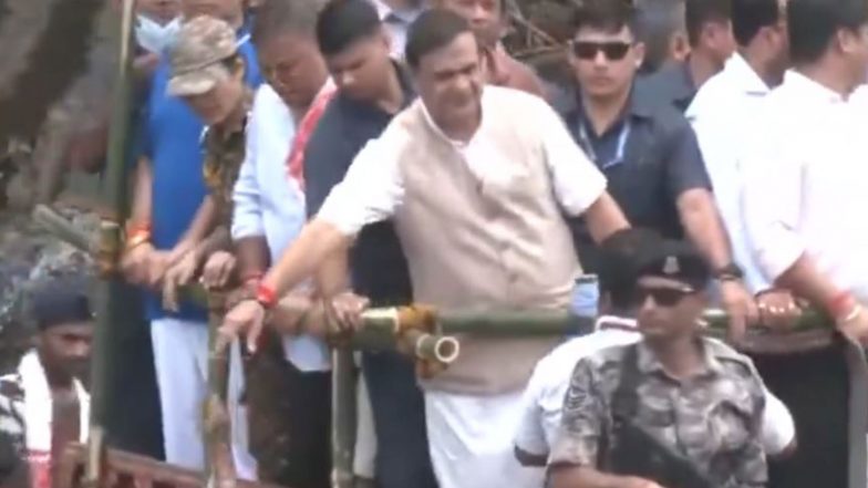 India News | Assam CM Visits Flood-affected Nepalikhuti Area in Sivasagar, Reviews Relief Measures