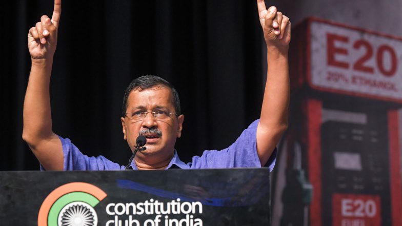 India News | Arvind Kejriwal to March to PM Modi's Residence Against E20 Petrol Policy Today