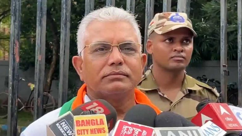 India News | 'People of Bihar Allowed Him to Enter Assembly': Dilip Ghosh on Prashant Kishor's Win in Bankipur Bypolls