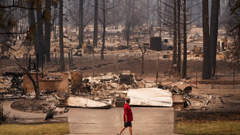 World News | Man Arrested on Suspicion of Starting Devastating Spokane Wildfire That Displaced over 65,000