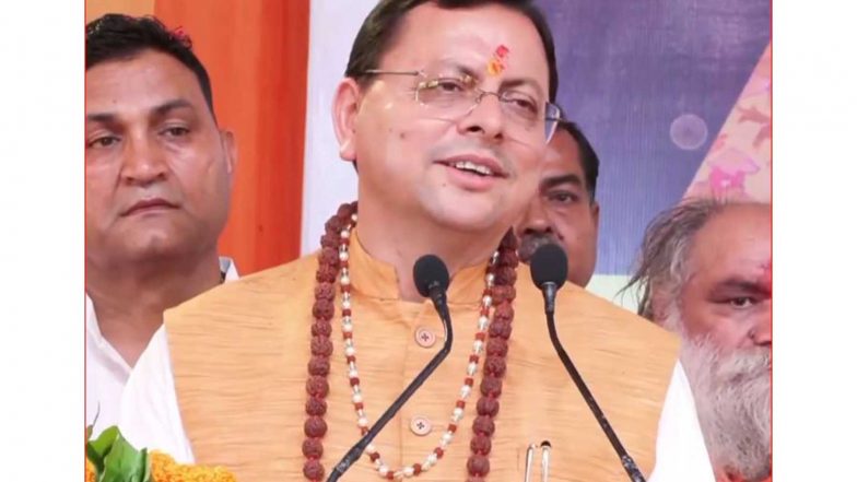 India News | Uttarakhand CM Inaugurates Development Projects Worth 17.8 Crore, Welcomes Kanwar Pilgrims in Haridwar