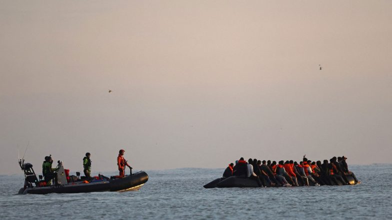 World News | Over 150 Migrants Rescued from Burning Boat in English Channel, No Fatalities Reported