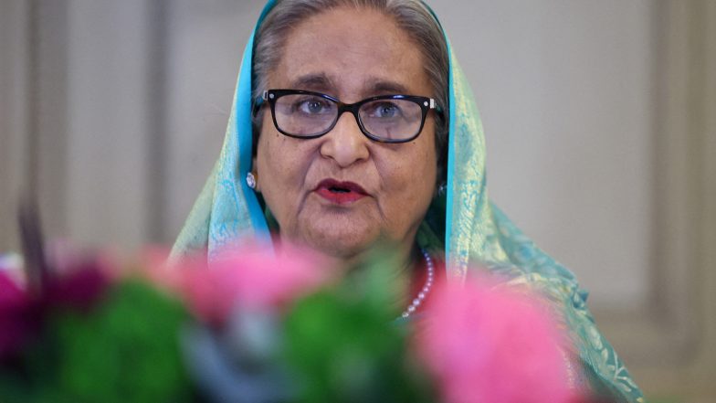 World News | July 2024 Was Not a Peaceful Student Movement: Former Bangladesh PM Sheikh Hasina