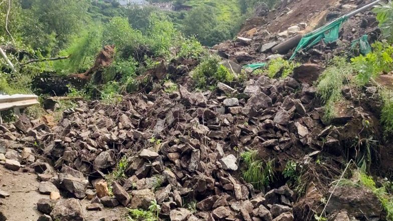 India News | Monsoon Disruption in Uttarakhand: Gangotri, Yamunotri Routes Hit by Landslides; Asan Barrage Opens Gates
