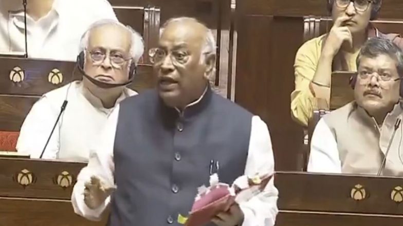 India News | Kharge Demands Statement from Amit Shah in House, RS Chairman Asks Rijiju to Convey Sentiment to HM