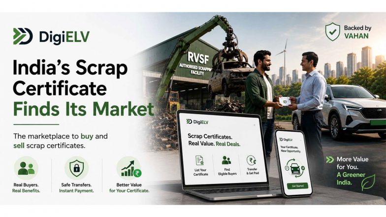Business News | DigiELV Gives India's Scrap Certificate a Verified Market