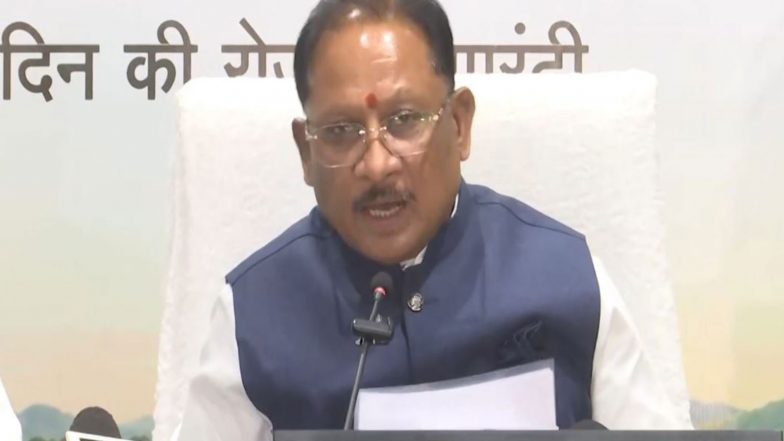 India News | Chattisgarh CM Sai Praises Centre's Rural Scheme, Says Viksit Bharat GRAM Ji Yojana Will Boost Employment