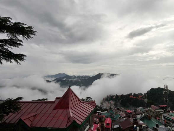 India News | Heavy Rain Lashes Shimla; IMD Warns of More Downpours Across Himachal Till August 12