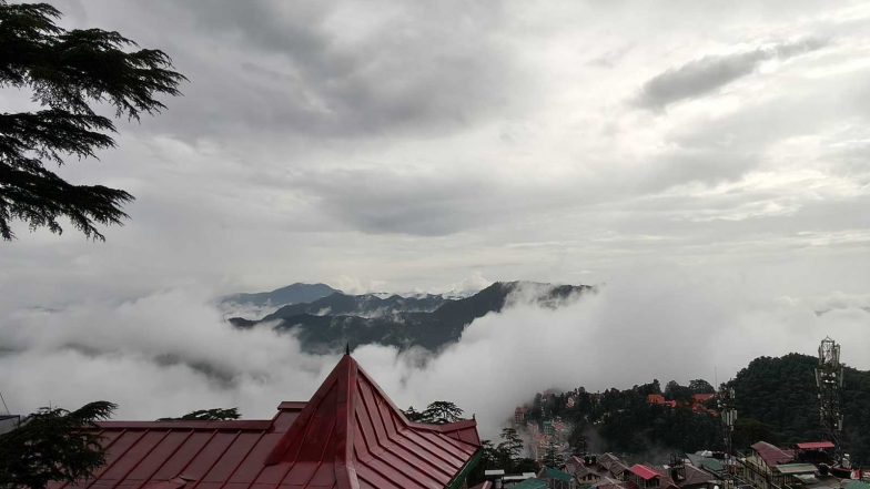 India News | Heavy Rain Lashes Shimla; IMD Warns of More Downpours Across Himachal Till August 12