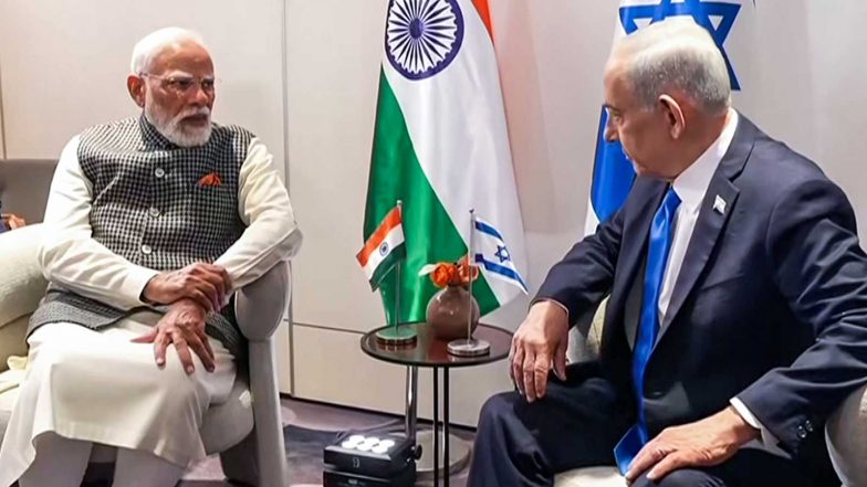 World News | PM Modi Receives Call from Israeli PM Netanyahu; Discusses Special Strategic Partnership and West Asia Developments