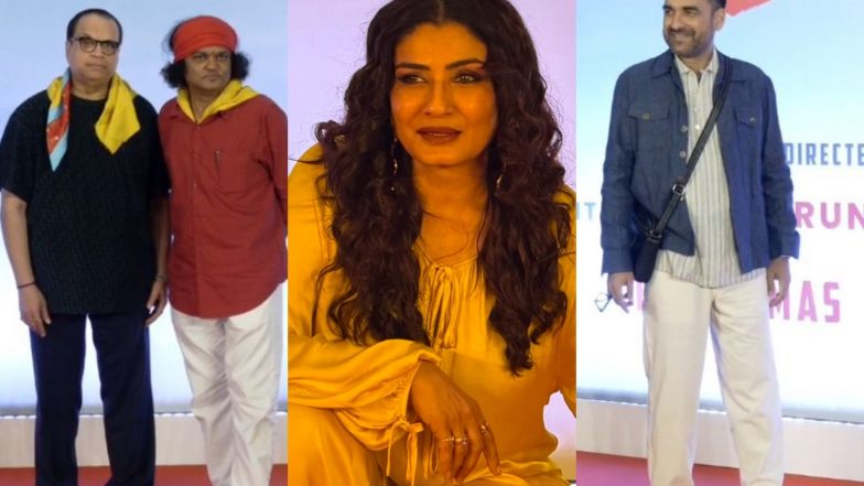 Entertainment News | Ohh My Dog Screening: Raveena Tandon, Pankaj Tripathi, More Stars Attend Event