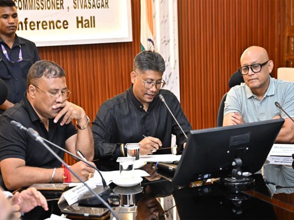 India News | Assam Minister Pijush Hazarika Directs Officials to Expedite Post-flood Rehabilitation in Sivasagar