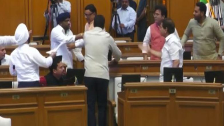 India News | Uproar in Delhi Assembly as AAP, BJP MLAs Engage in Heated Exchange