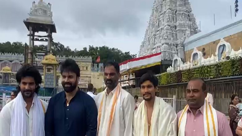 Entertainment News | Aadi Saikumar, Ashwin Babu Offer Prayers at Tirumala Sri Venkateswara Swamy Temple