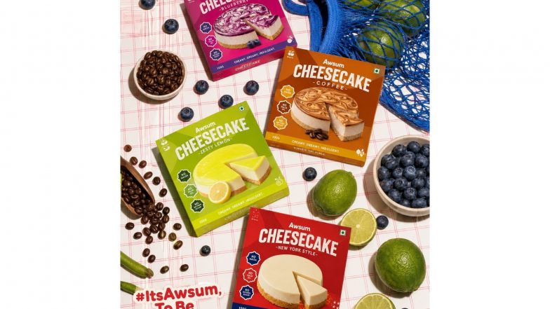 Business News | Awsum Launches Its Frozen Dessert Range on Quick Commerce, Bringing Bakery-Grade Cheesecakes and a Molten-Core Lava Cake to India in Minutes