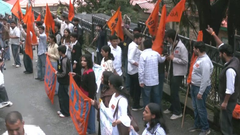 India News | Himachal Pradesh: Student Body Warns of Intensified Agitation if HPU Fee Hike Not Revoked as ABVP Hunger Strike Enters 6th Day