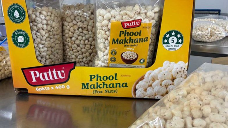 Business News | GI-tagged Mithila Makhana Makes First Sea Shipment from Bihar to Australia