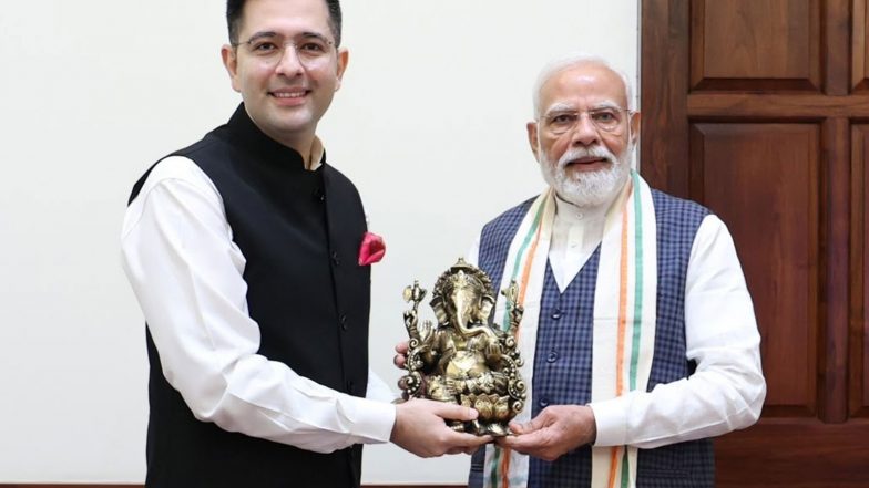India News | Rajya Sabha MP Raghav Chadha Meets PM Modi, Says Interaction Was Enriching
