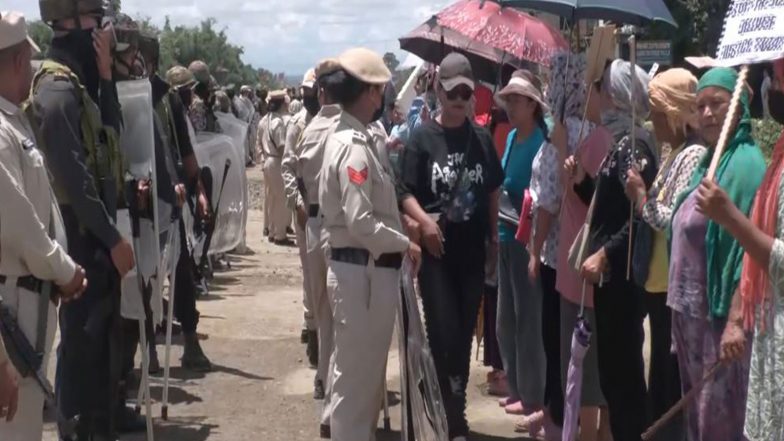 India News |   Manipur: Black Flags Waved as CM Khemchand Singh Travels to Kangpokpi, Demand for Justice for Six Slain Nagas