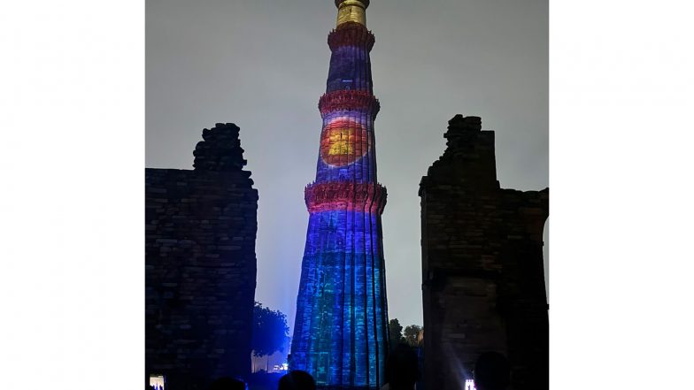 World News | Qutub Minar Lights Up with ASEAN Emblem on Bloc's 59th Founding Anniversary