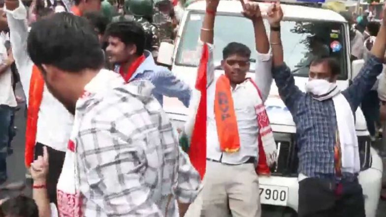 India News | JPSC-JSSC Row: ABVP Protesters Stopped During March to CM's Residence in Ranchi