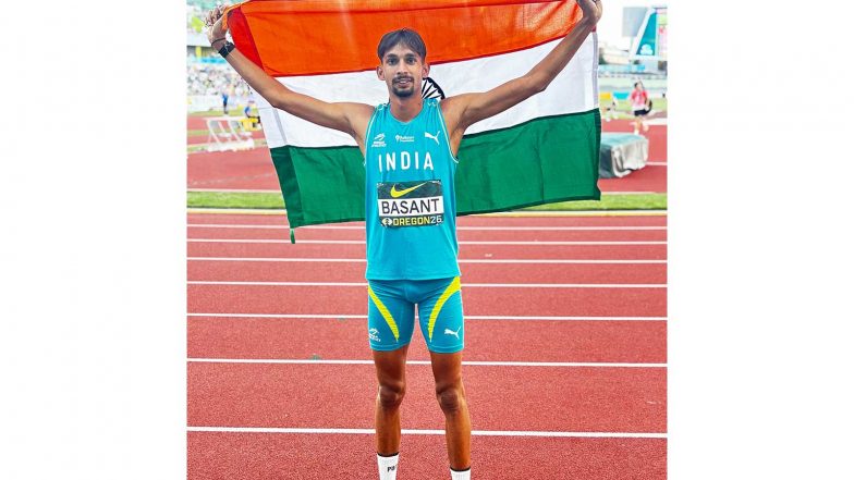 Sports News | World Athletics U20 Championships: Basant Meghwal Wins Silver in Men's High Jump Event