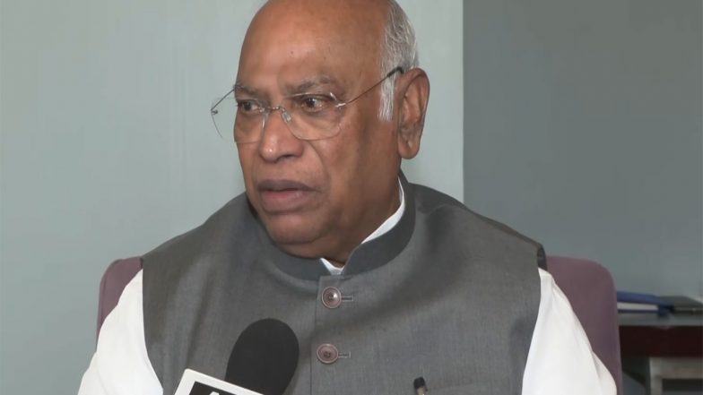 India News | Congress Will Oppose FCRA Bill, Opposition Parties Will Discuss the Issue on Monday: Mallikarjun Kharge