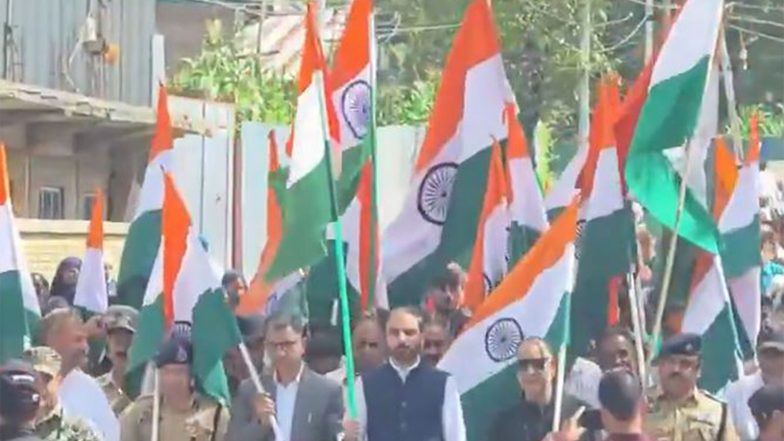 India News | J-K: Tiranga Rally Organised Under 'Har Ghar Tiranga' Campaign Ahead of I-Day in Pulwama