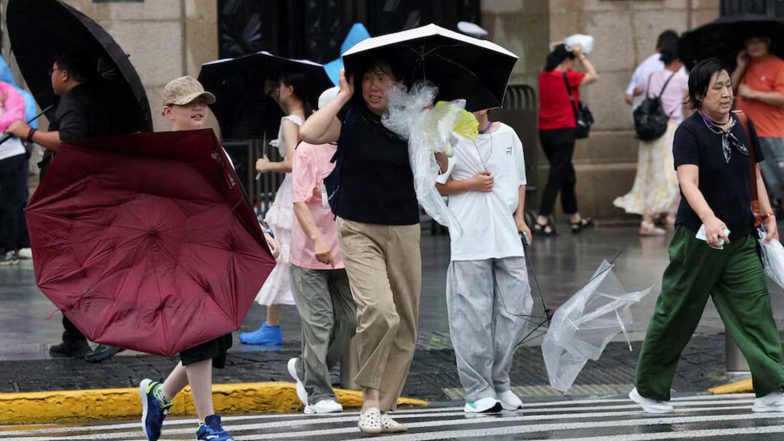 World News | China Issues Red Alert as Typhoon Dolphin Approaches