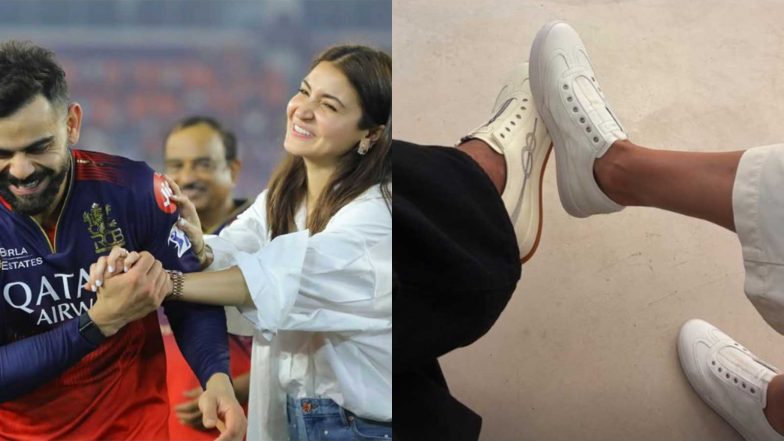 Entertainment News | Virat Kohli, Anushka Sharma Twin in White Sneakers in Adorable Pic