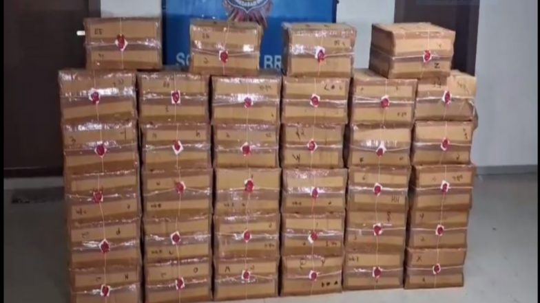 India News | Ahmedabad: Special Operations Group Seizes 5,050 Bottles of Codeine Syrup, Books Pharma Firms Under NDPS Act