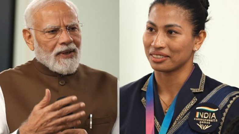 Sports News | PM Modi Praises Boxer Lovlina Borgohain for Objecting over Distorted Indian Map at Restaurant in Glasgow