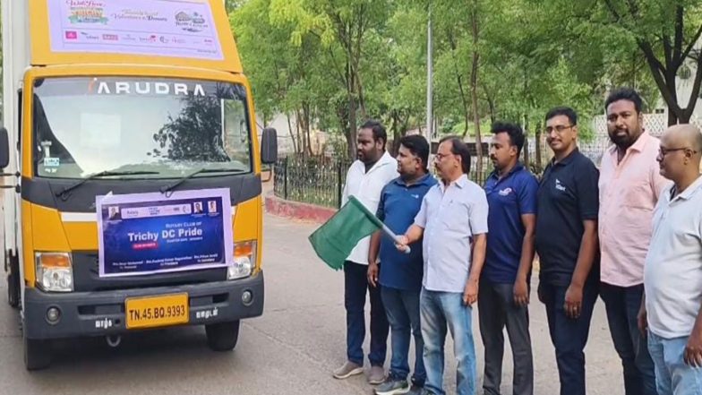 India News | Nearly 10 Tonnes of Relief Material Sent from Trichy to Rain-hit Keralam