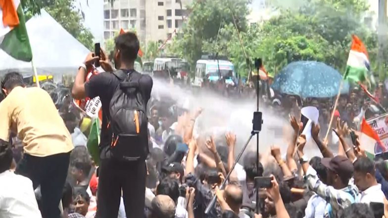 India News | Jharkhand Police Use Water Cannons Against Protesters Marching Towards Vidhan Sabha
