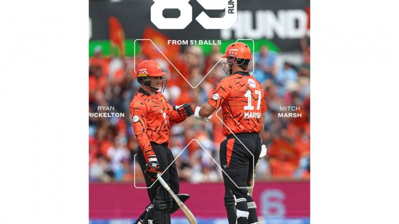 Sports News | The Hundred: Individual Milestones for Marsh, Rickelton as Sunrisers Leeds Beat Welsh Fire