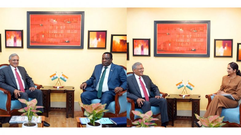World News | CEC Gyanesh Kumar Meets Envoys of Angola, Suriname to Deepen Global Electoral Cooperation