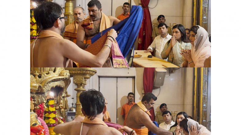 Entertainment News | Priyanka Chopra Offers Prayers at Siddhivinayak Temple in Mumbai