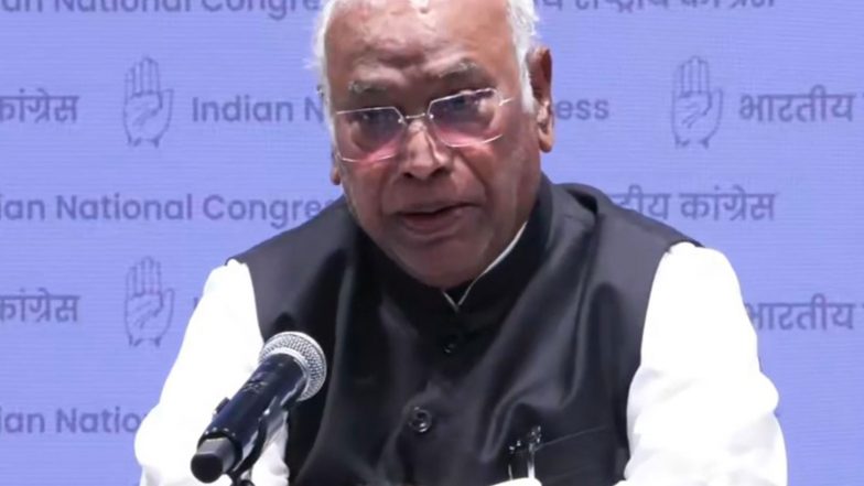 India News | PM Modi Should Apologise over Ram Mandir Donation Row, Police Action on Students: Congress Chief Kharge