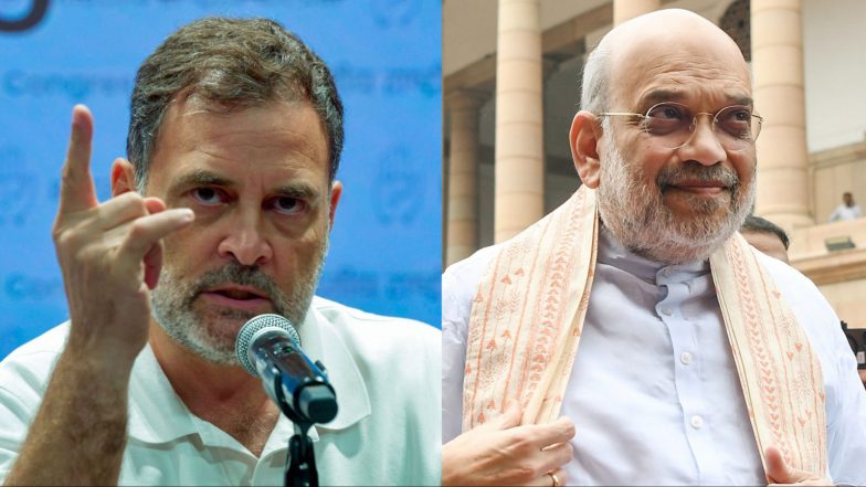 India News | Monsoon Session: Rahul Gandhi Dismisses Offer for Debate with Amit Shah on Student Protest, Demands Direct Answer on Who Ordered Police Action