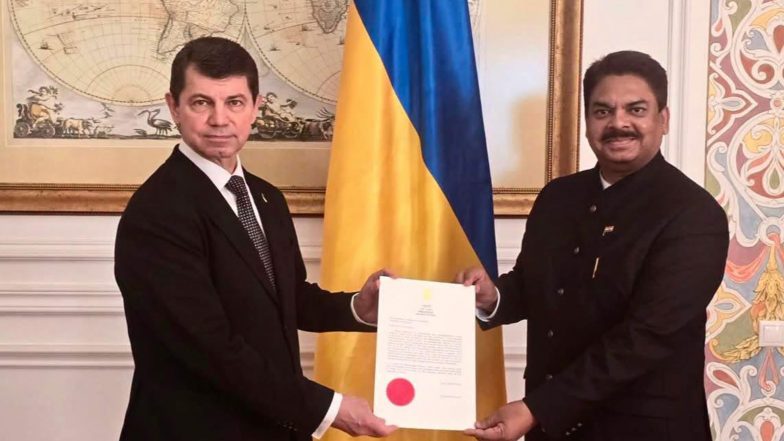 World News | India's Ambassador-designate to Ukraine Anjani Kumar Presents His 'Letter of Credence' Copy to Deputy FM Mischenko
