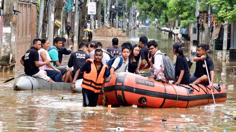 India News | Assam Flood Death Toll Reaches 101 as Several Districts Remain Inundated