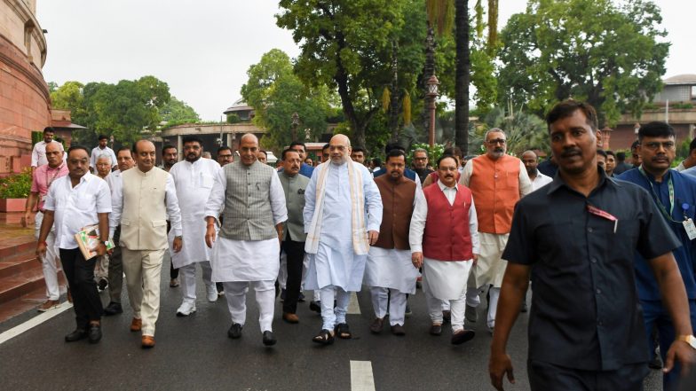 India News | NDA MPs to March Towards Parliament, Target Oppn over Avoiding Debate on Student Protests