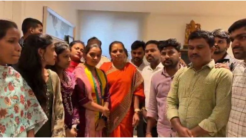 India News | Telangana: TRS' Kavitha Demands Insurance, Better Working Conditions for Private Hospital Nurses