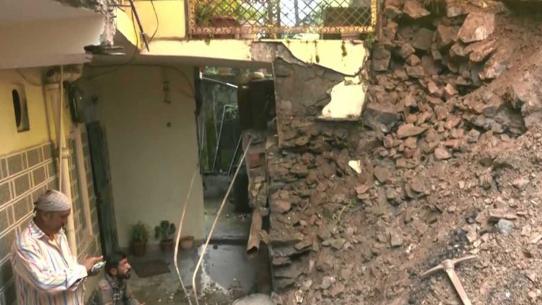 India News | Rain Disrupts Normal Life in Shimla Amid Orange Alert; Landslides, Road Damage Threaten Homes