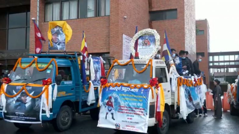 World News | Nepal: Bodies of Three Elite Nepali Climbers Killed in Broad Peak Avalanche Arrive in Kathmandu