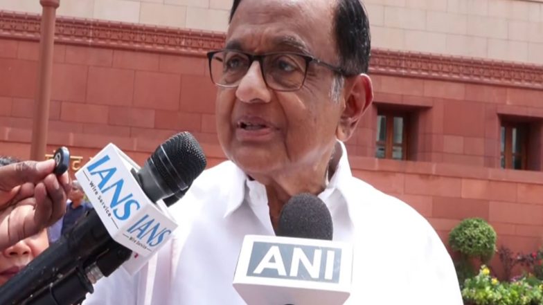India News | P Chidambaram Opposes Delimitation Bill, Says Southern States Cannot Be Punished for Family Planning