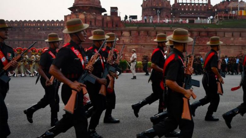 India News | Full-dress Rehearsal Underway at Red Fort Ahead of 80th Independence Day