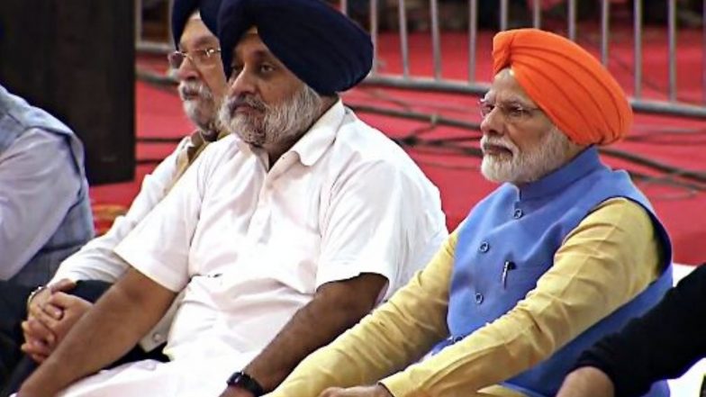 India News | Sukhbir Singh Badal Attacked in Nanded: PM Modi Calls Wife Harsimrat Kaur, Seeks Update on SAD Chief's Health