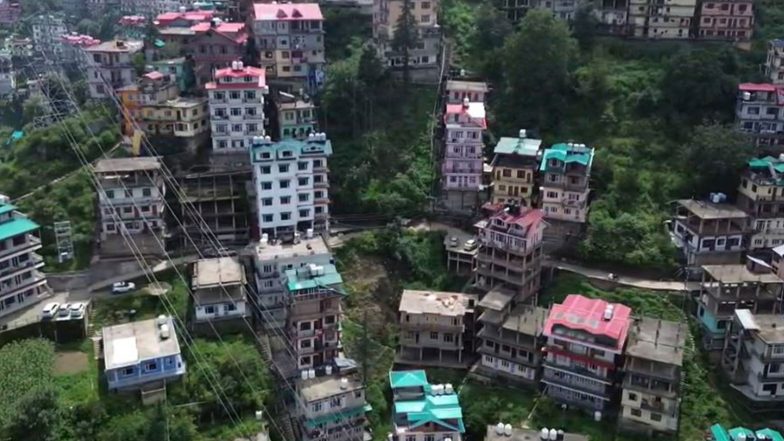 India News | Himachal Pradesh: Sinking Hill Poses Threat to Several Houses in Shimla Village
