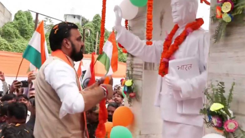 India News | Bihar CM Samrat Choudhary Flags off Tiranga Rally, Pays Tribute to Dr BR Ambedkar